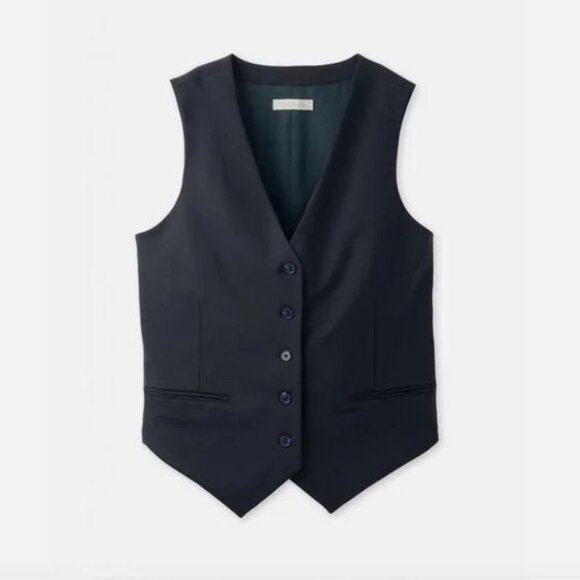Outerknown Parker Vest in Dark Navy - Picture 2 of 9